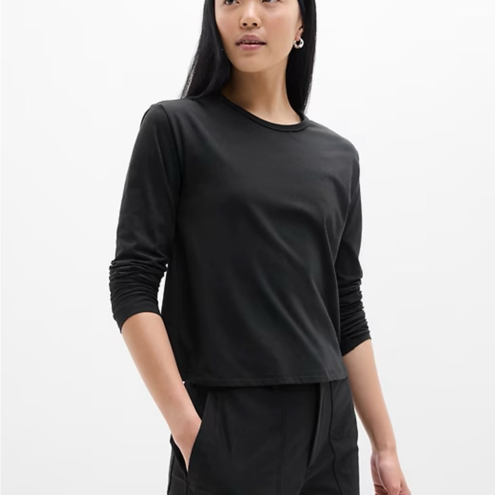 Athleta Essentials Top Lightweight Supima Cotton … - image 1